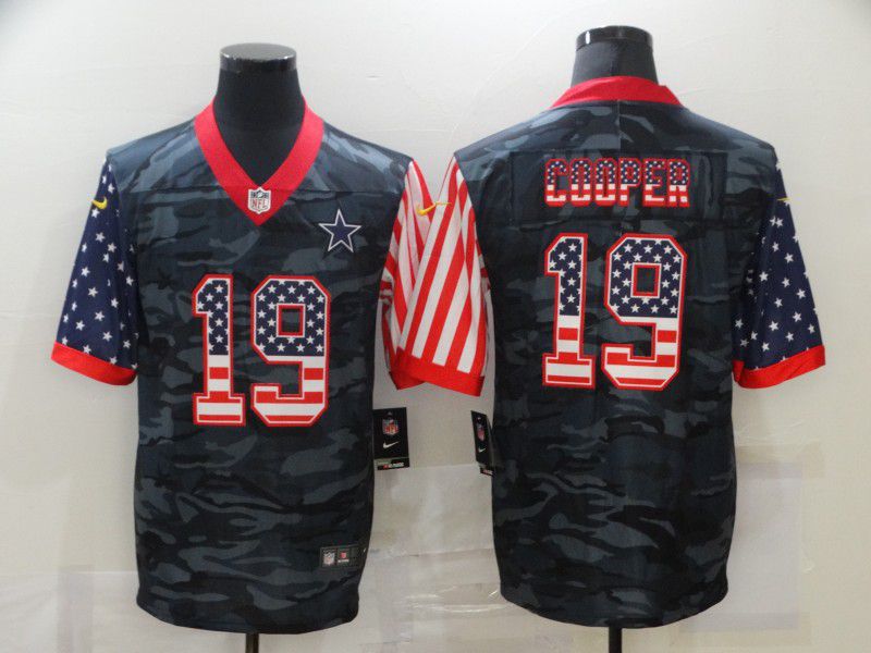 Men Dallas Cowboys #19 Cooper Camouflage national flag Nike Limited NFL Jersey->philadelphia eagles->NFL Jersey